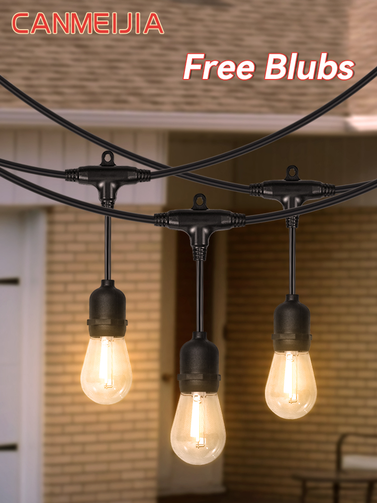 LED Solar String Lights Outdoor Waterproof IP65 G40 7/10/15/20/30M ...