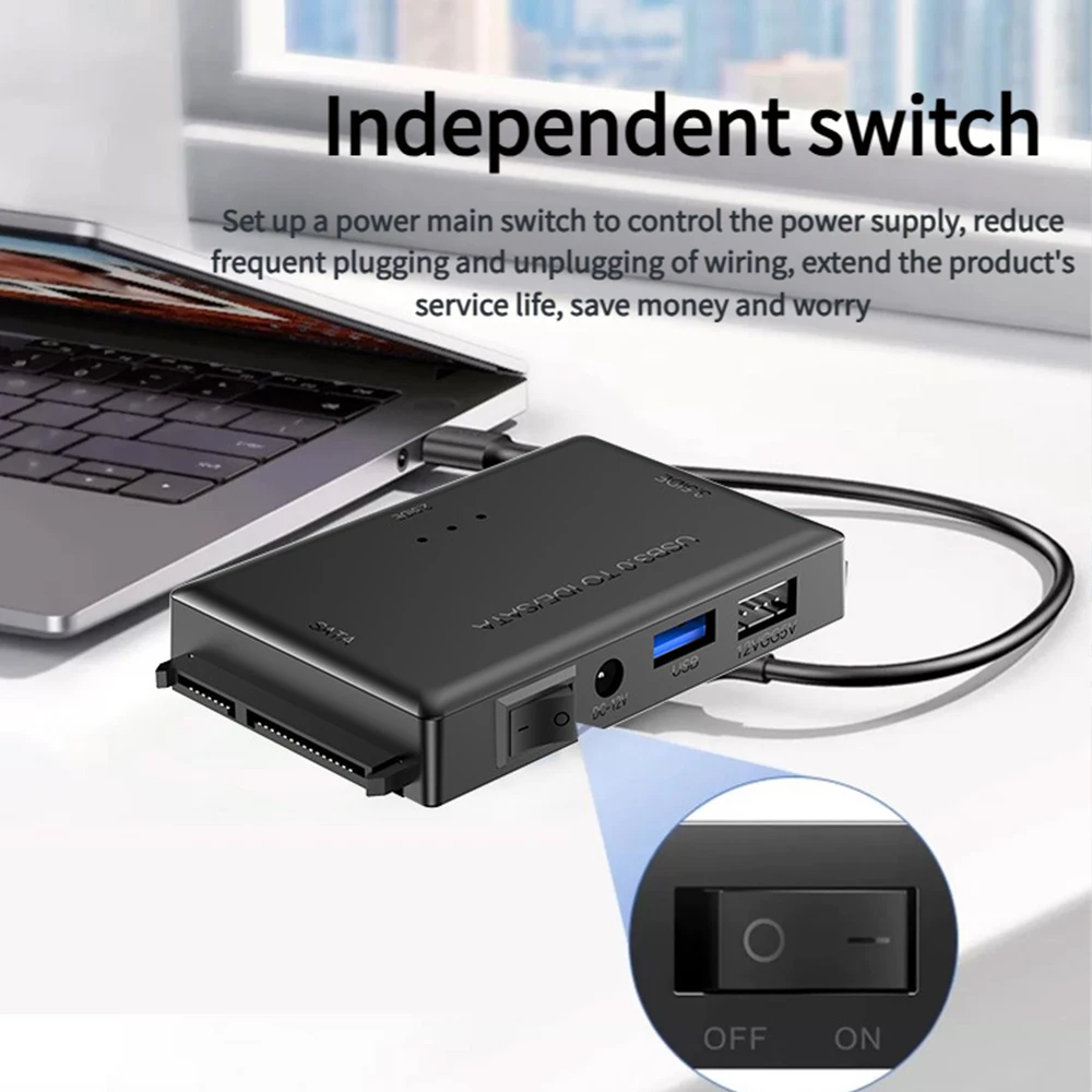 SATA/IDE to USB 3.0 Hard Disk Adapter Hard Drive Reader for 3.5 2.5 ...