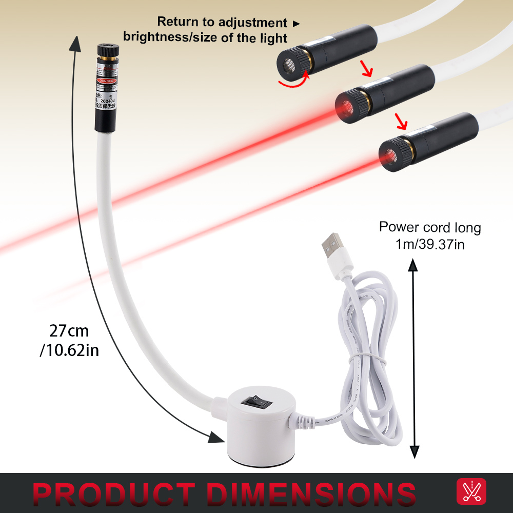 Industrial Laser Positioning Light for Cutting Bed - USB Cross/Line ...
