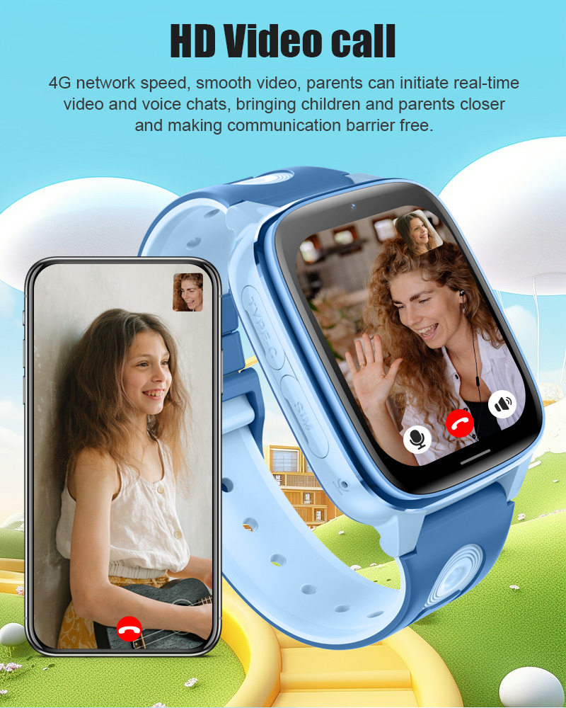 Kids 4G Smart Phone Watch GPS WIFI Video Call APP Download SOS Child ...
