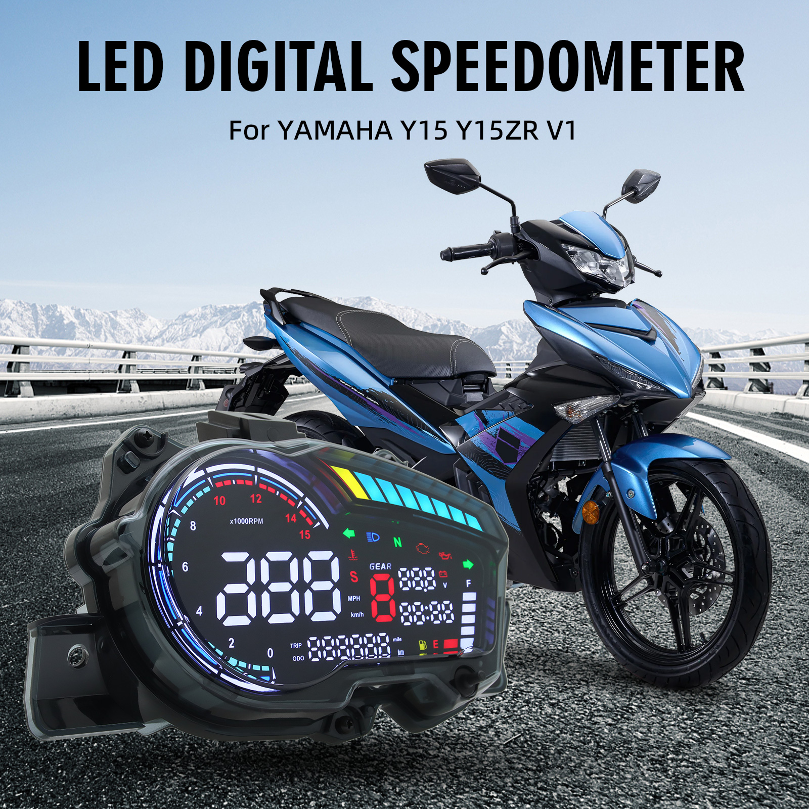 For Yamaha Sniper 150 Y15 Y15Z Y15ZR V1 Digital Meter Motorcycle ...