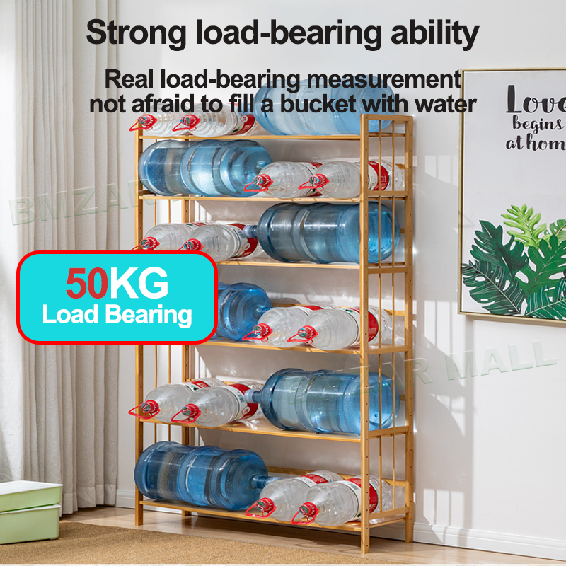 Modern Storage Rack Bookself 5/6 Layers Rak Dapur Display Shelf Home ...