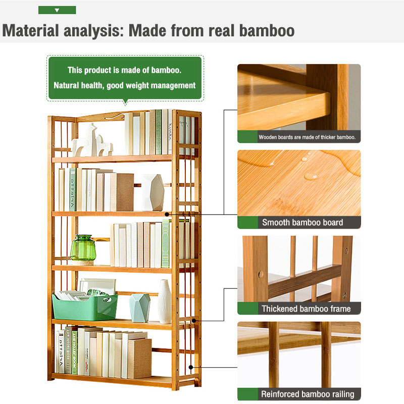 Modern Storage Rack Bookself 5/6 Layers Rak Dapur Display Shelf Home ...