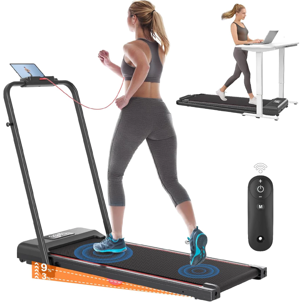 Luckinmall 4.0HP Walking Treadmill Walking Pad Running Smart Walking ...