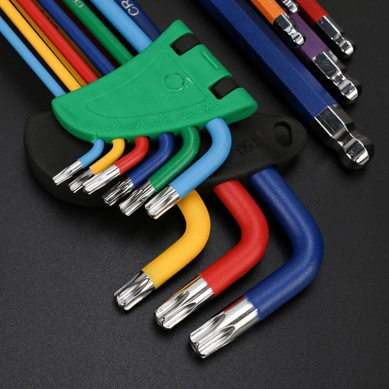 9PCS Multi-color Hex Torx Screwdriver Key Set,Rainbow Allen Wrench Set ...