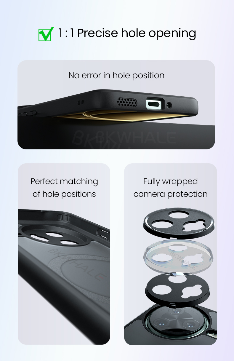 BKWHALE 360° Rotation Magnetic bracket phone case For Xiaomi Poco F7 ...