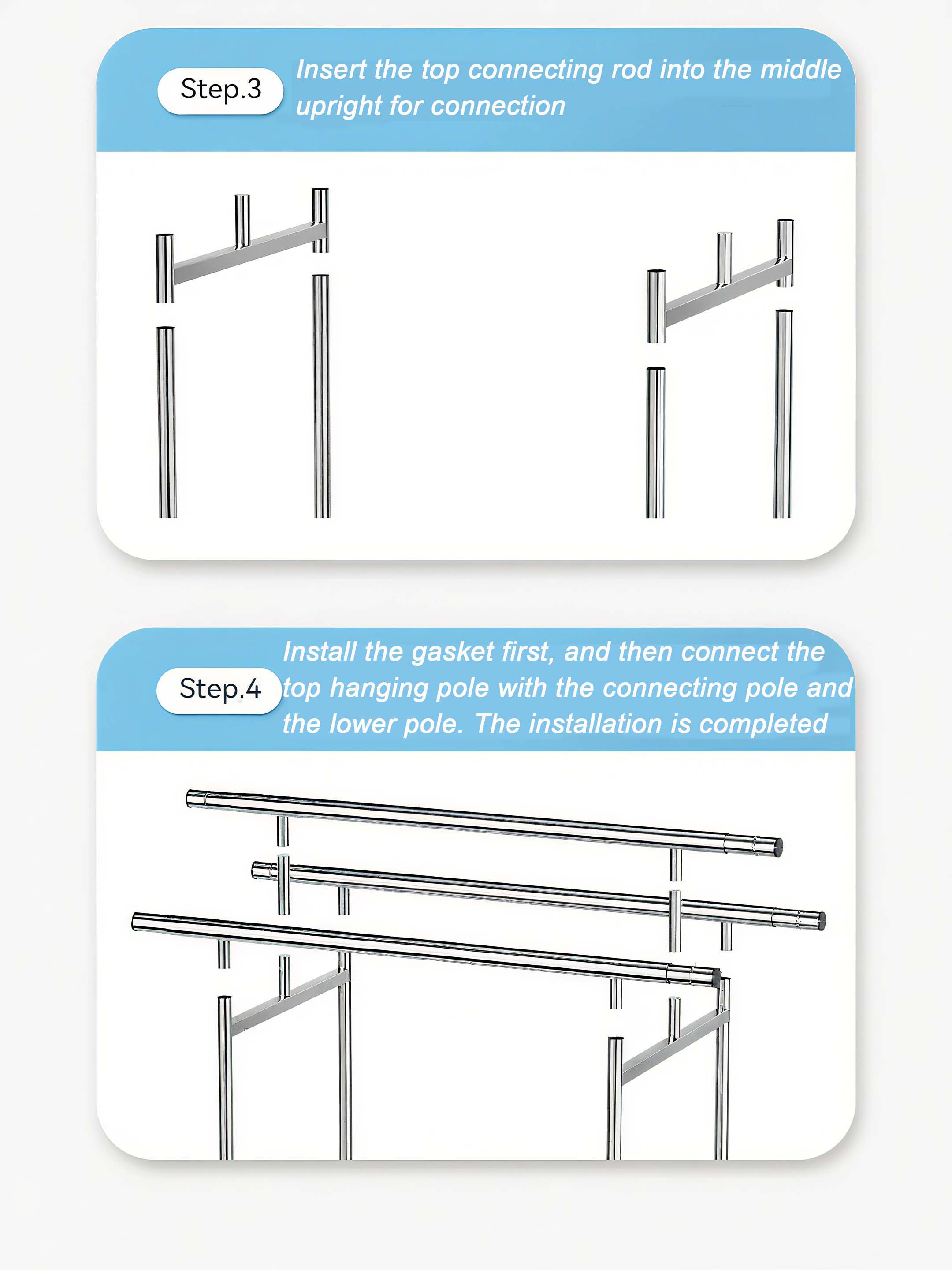 Clothes Hanger Drying Rack 304 Stainless Steel Telescopic Folding with ...