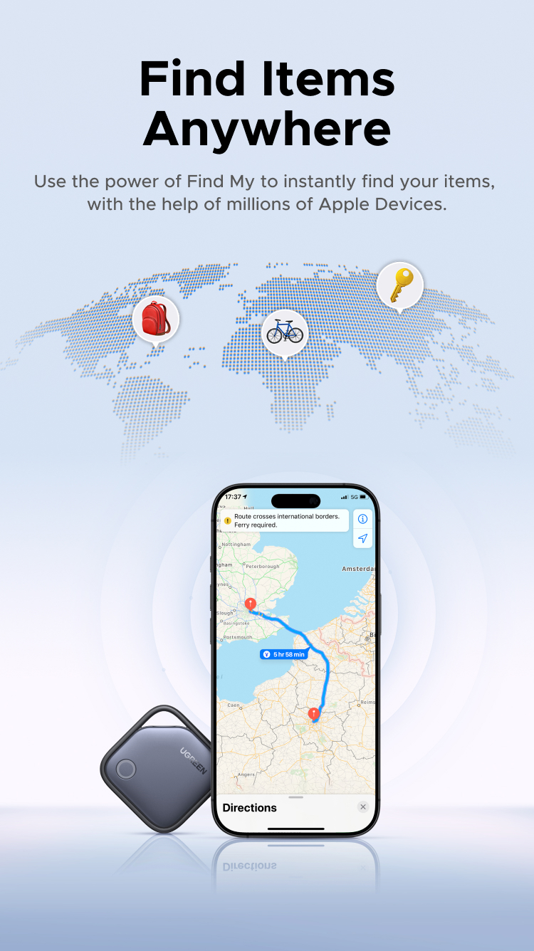 UGREEN Smart Tag Smart Locator Anti Lost Bluetooth5.0 Finder tracker ...