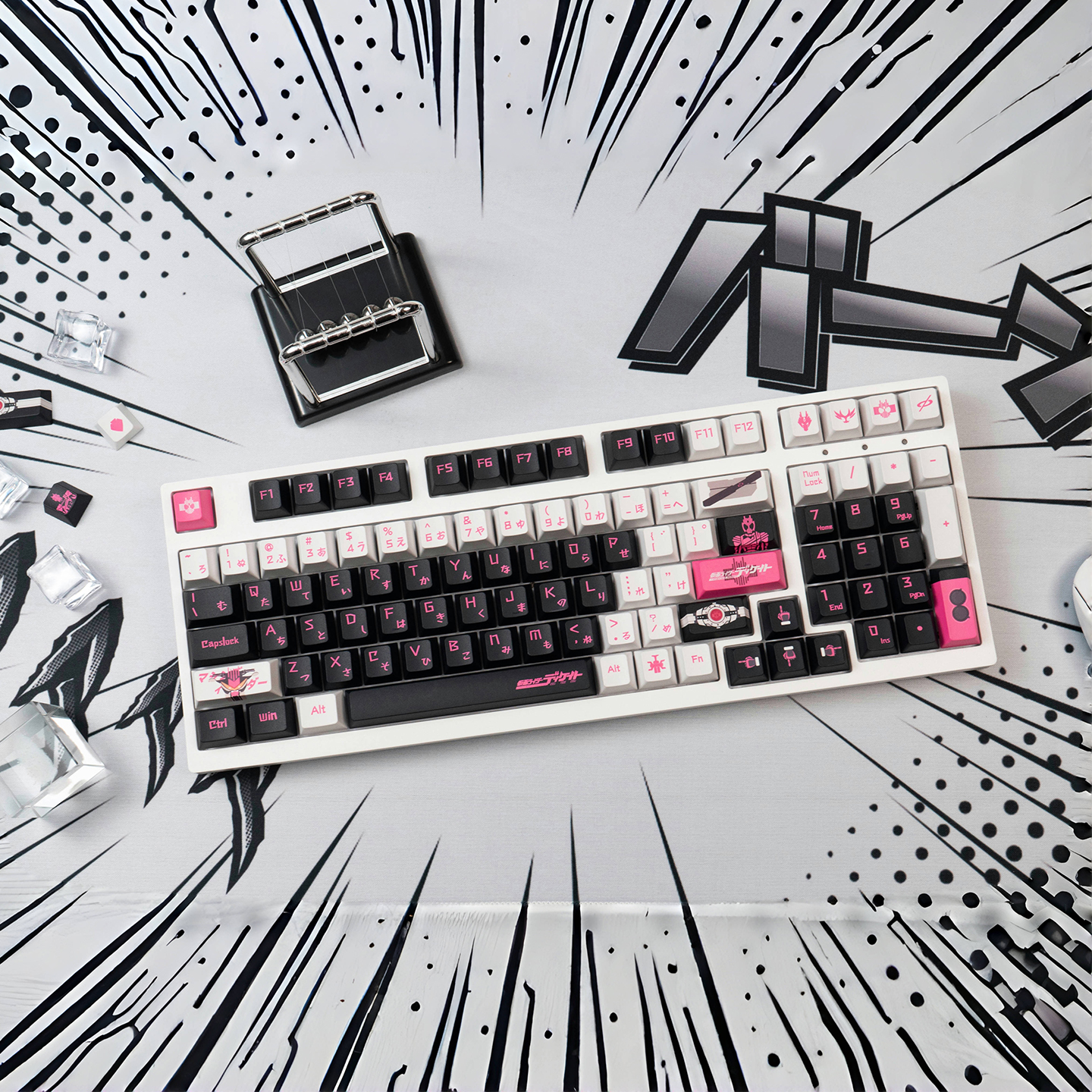 Kamen Rider Keycaps cool Mecha PBT cherry profile 1.7mm thickness ...