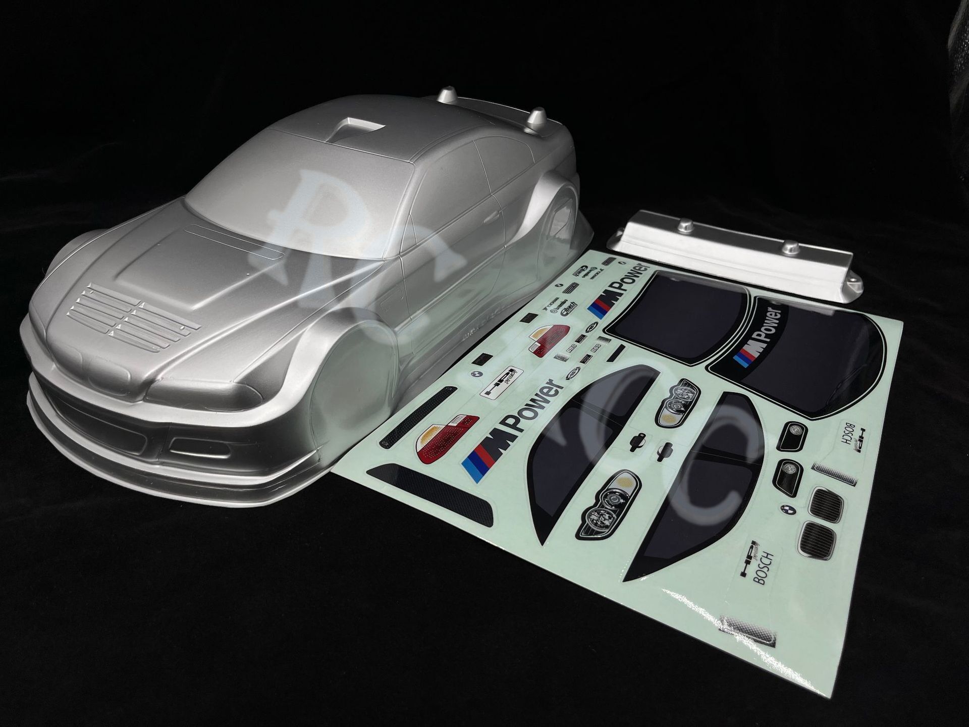 RC 260mm Wheelbase 1/10 BMW M3 Body Shell PC Shell w/ Tail & Sticker ...