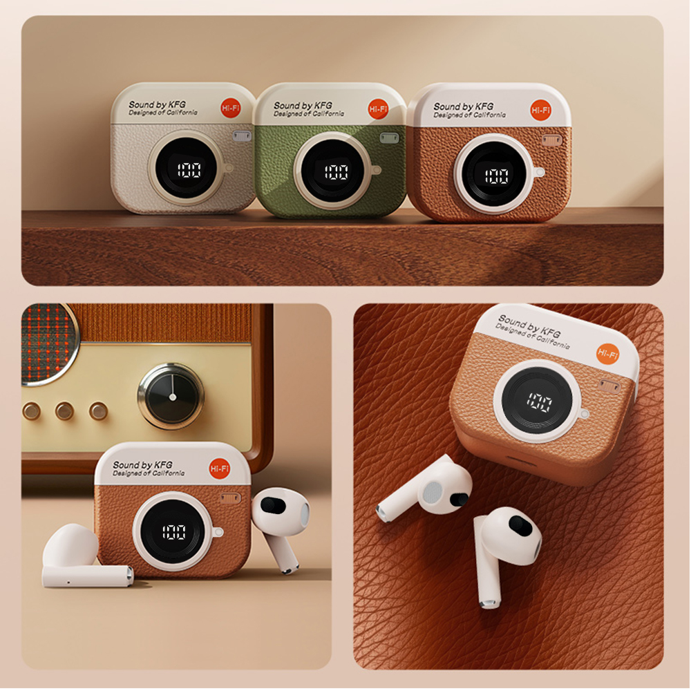 HQAi H12 Wireless Earphones Bluetooth Earbuds Noise Cancellation ...
