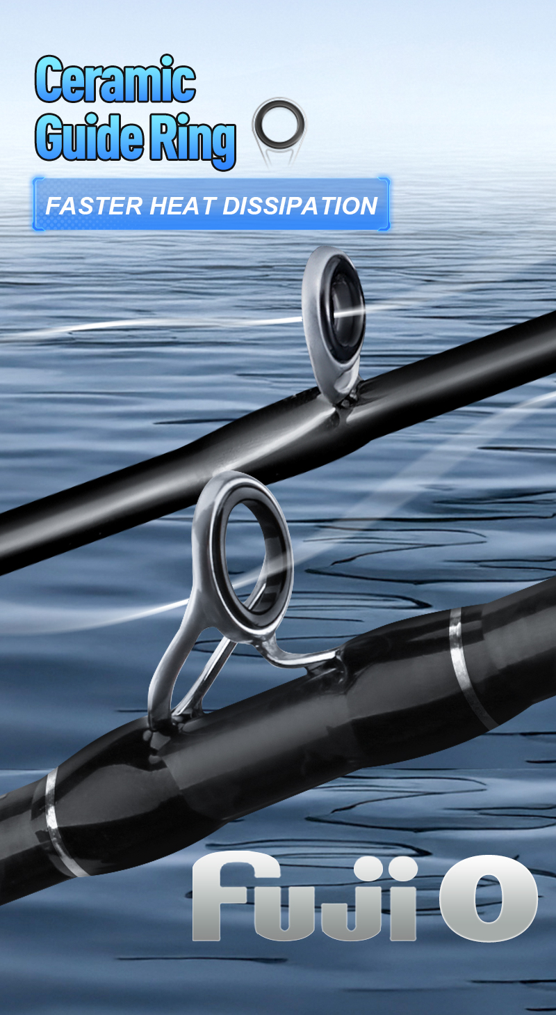 Seasir Riveria BFS Ultralight Spining Baitcasting Fishing Rod ,FUJI O ...