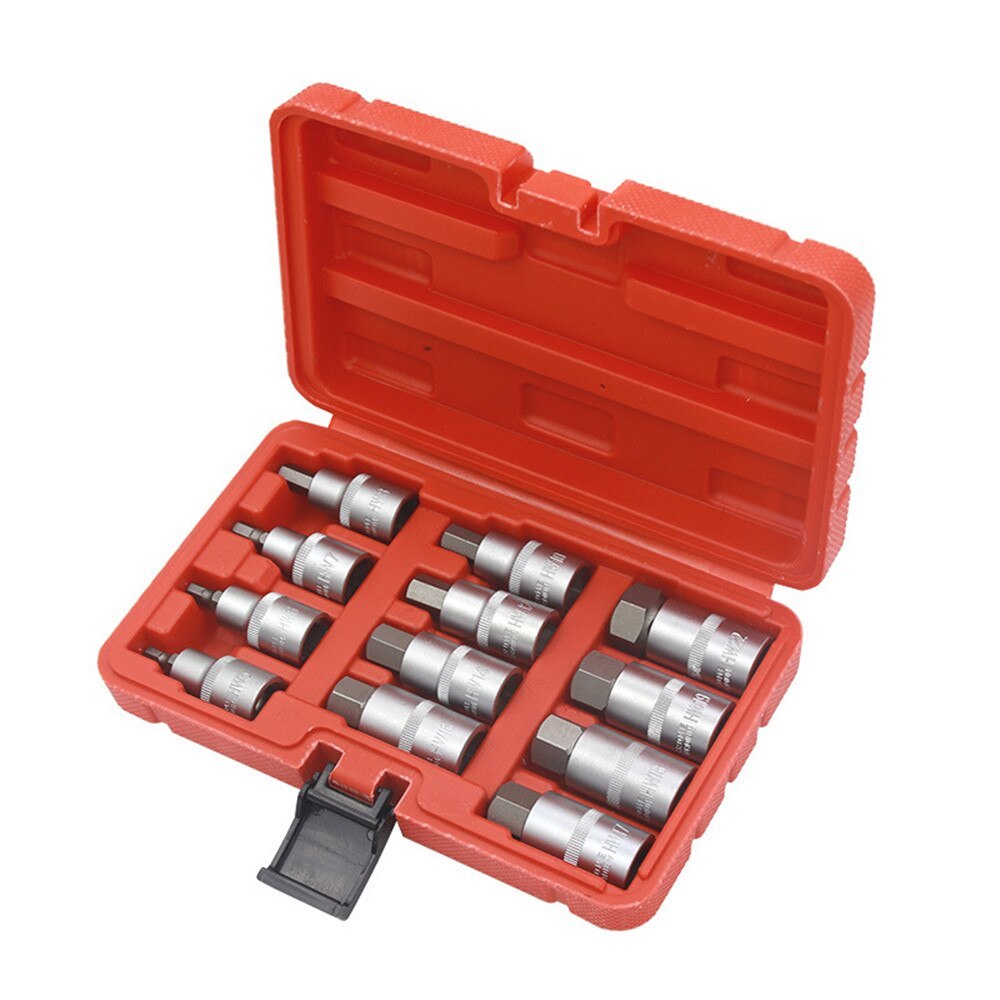 12Pcs/set 1/2 Inch Drive Impact Hex Bit Socket Wrench Set H5-H22 ...