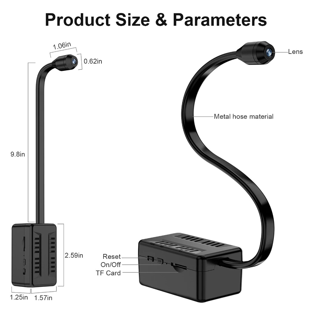 [Arrive in 3 days]1080P HD CCTV Mini Tanpa Wayar Control Battery ...