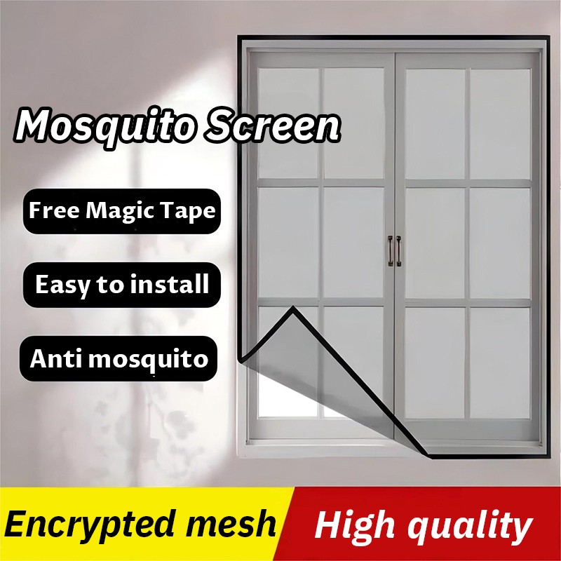 [ship in 24h]Window Screen Self-adhesive Mosquito Screen Window Net ...