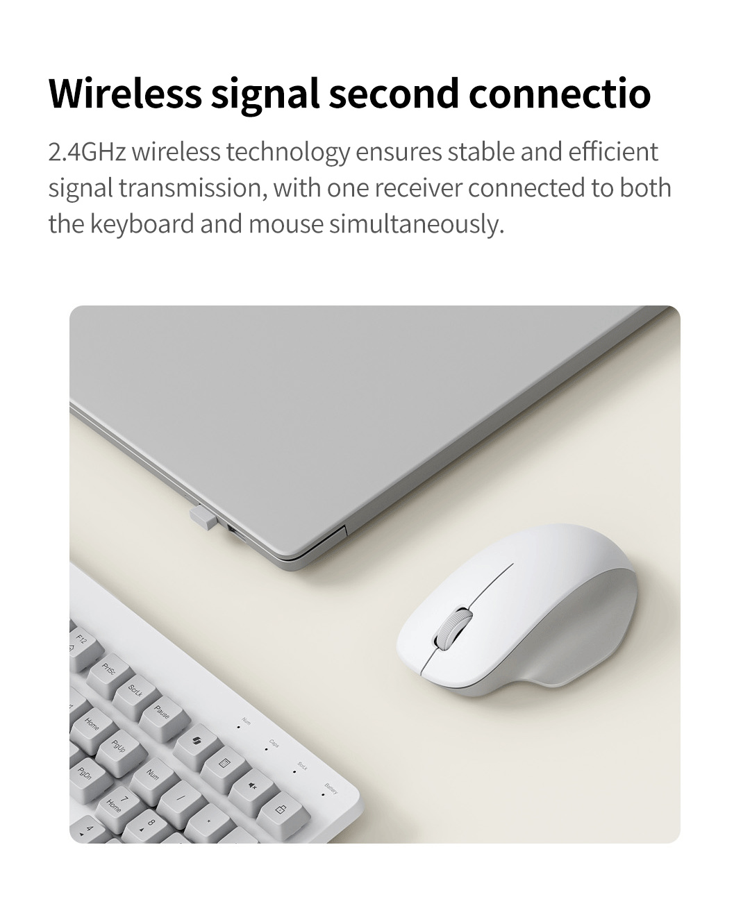 Xiaomi Wireless Keyboard & Mouse Set (Comfort Version) Ergonomic Wavy ...