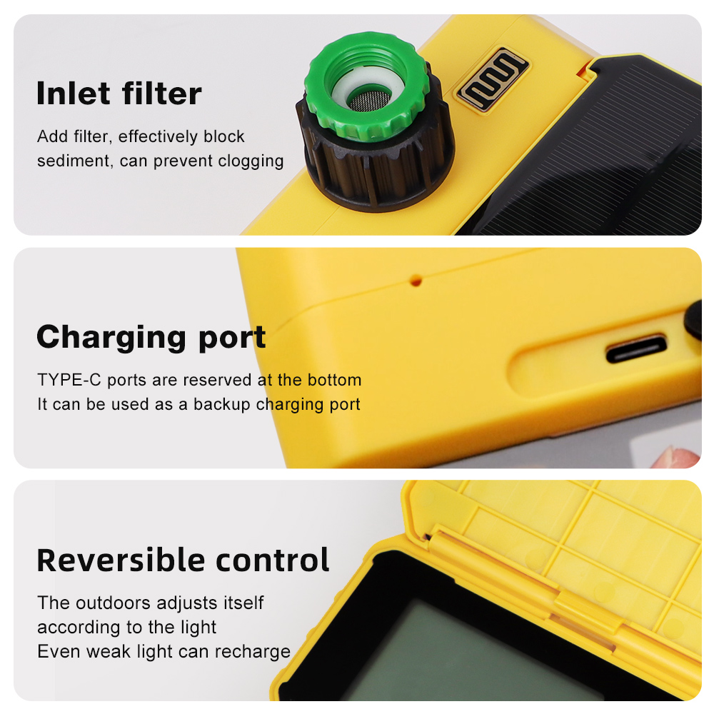 Dual Zone WIFI Solar Irrigation Timer Smart APP Control Automatic ...
