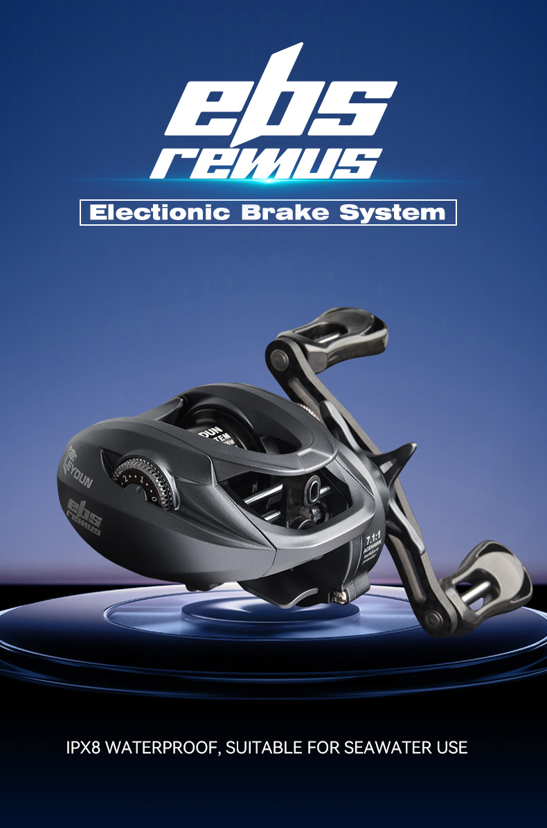 LEYDUN REMUS Fishing DC Reels 7.1:1 139g Carbon Micro Drag 4KG ...