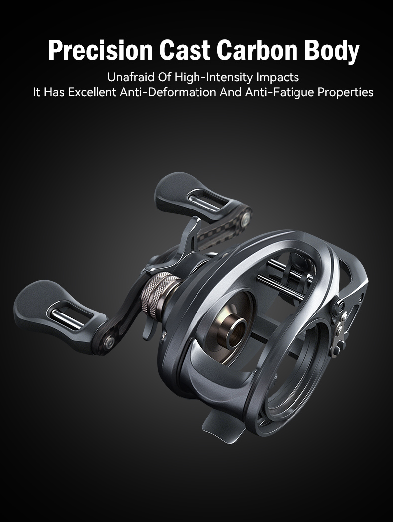 LEYDUN REMUS Fishing DC Reels 7.1:1 139g Carbon Micro Drag 4KG ...