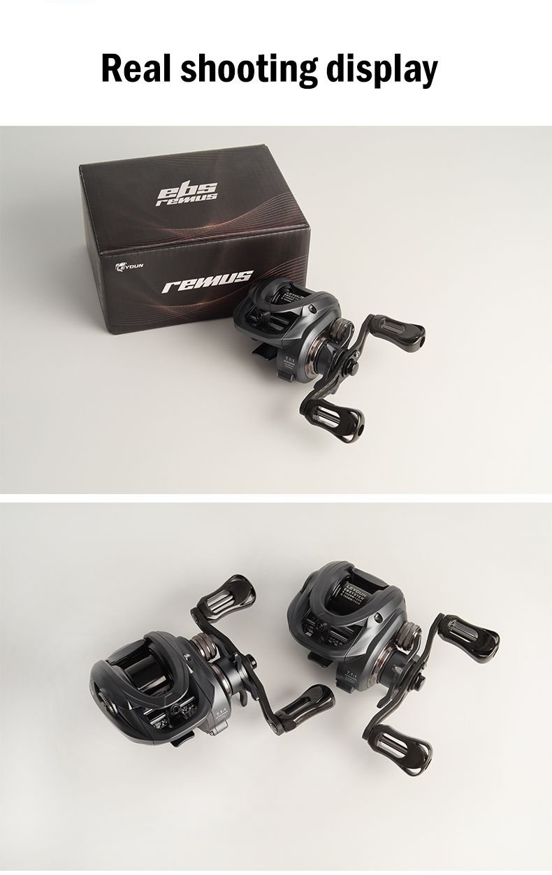LEYDUN REMUS Fishing DC Reels 7.1:1 139g Carbon Micro Drag 4KG ...