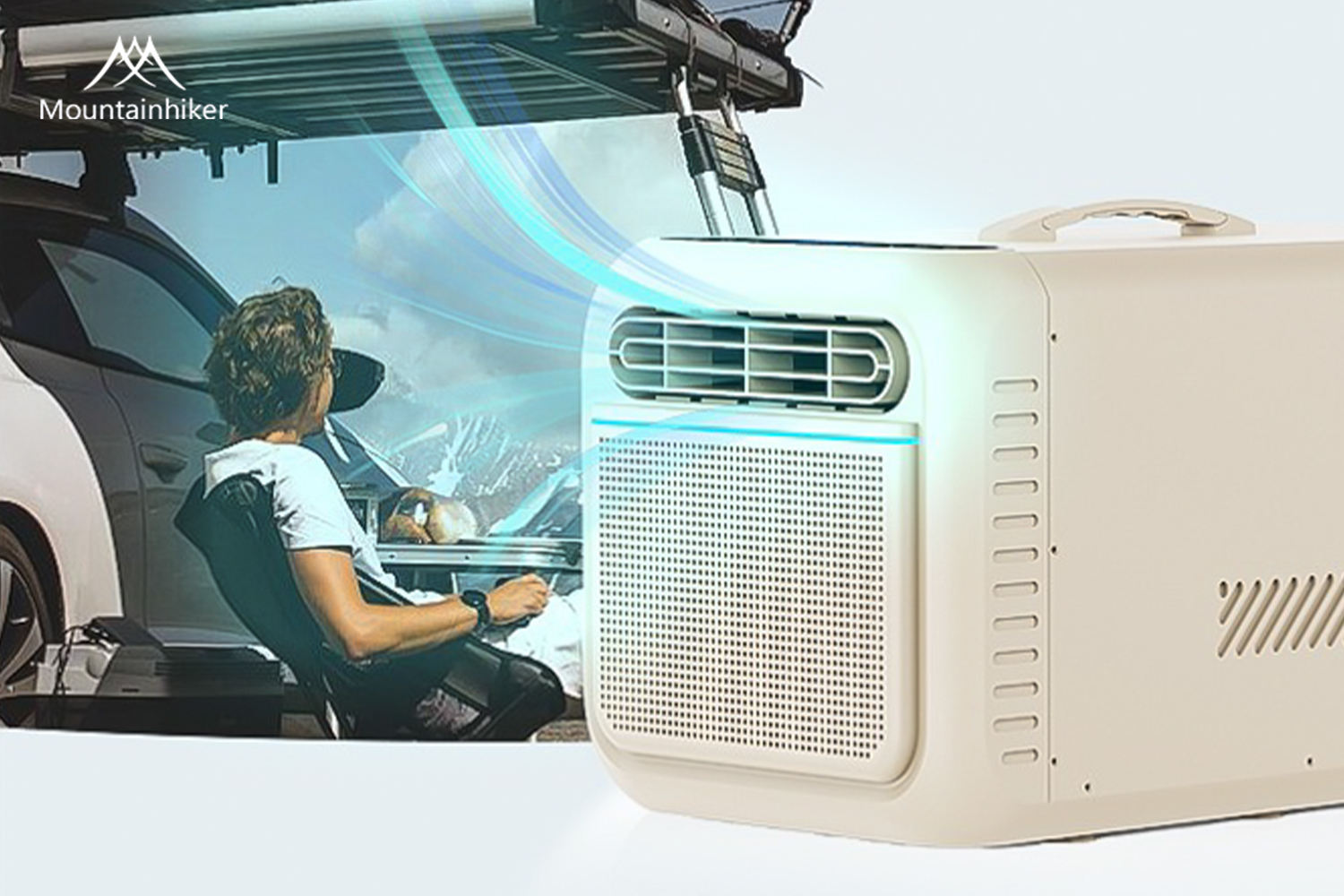 MOUNTAINHIKER Outdoor camping portable mini air conditioner single ...