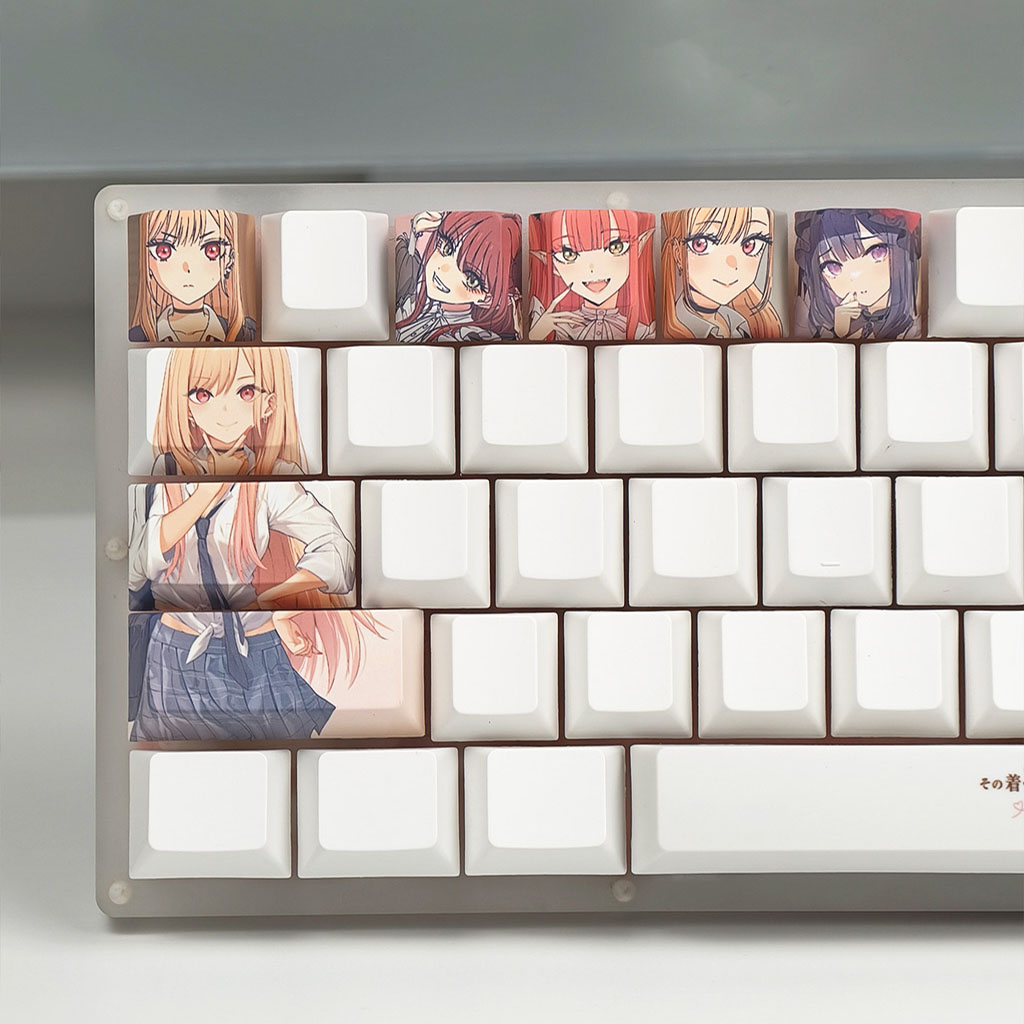 12pcs Anime Keycaps Cherry PBT Dye Sublimation Mechanical Keycaps DIY ...