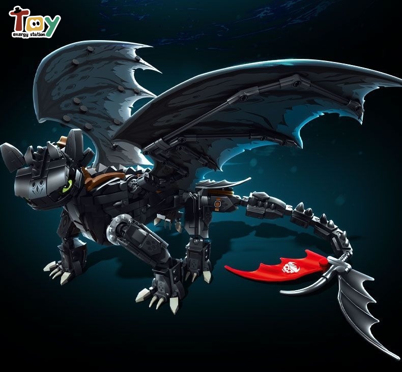 Toothless Building Blocks Assembly Toys How To Train Your Dragon ...
