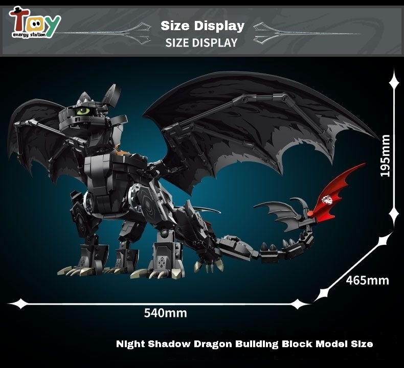 Toothless Building Blocks Assembly Toys How To Train Your Dragon ...