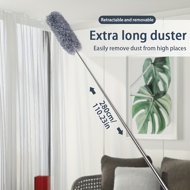 Dust Dusters With Extension Pole Retractable Dust Removal Brush ...