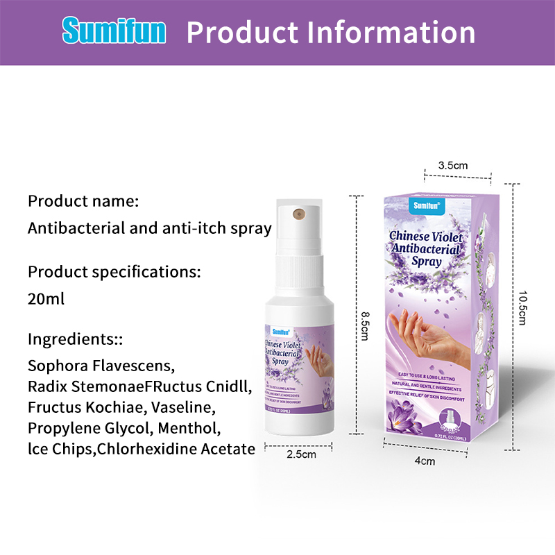 Powerful Skin Antiseptic Itch Relief Spray 20ml Psoriasis Relief Spray ...