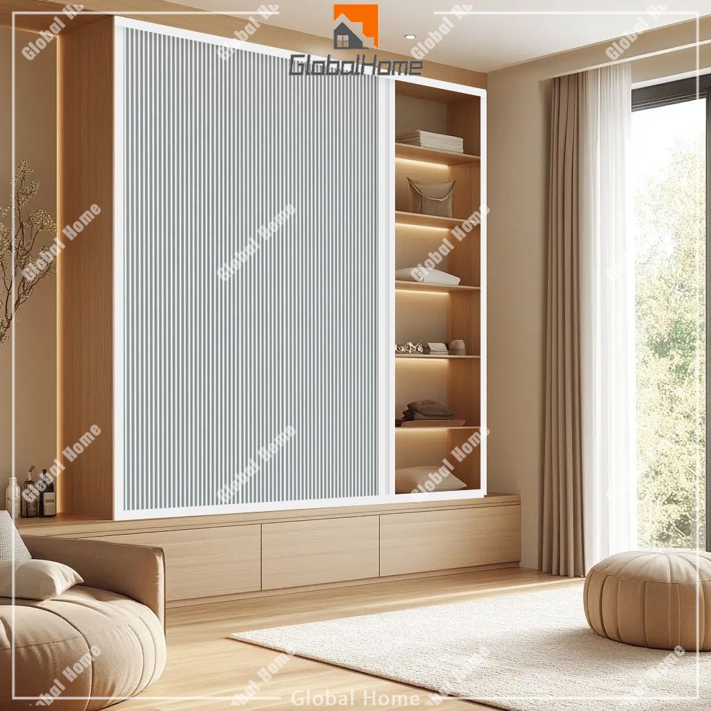 Customized folding cabinet doors with concealed sliding function, no ...