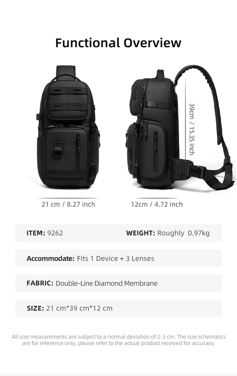 Tactical Compact Sling Camera Bag Crossbody One Shoulder Camera ...