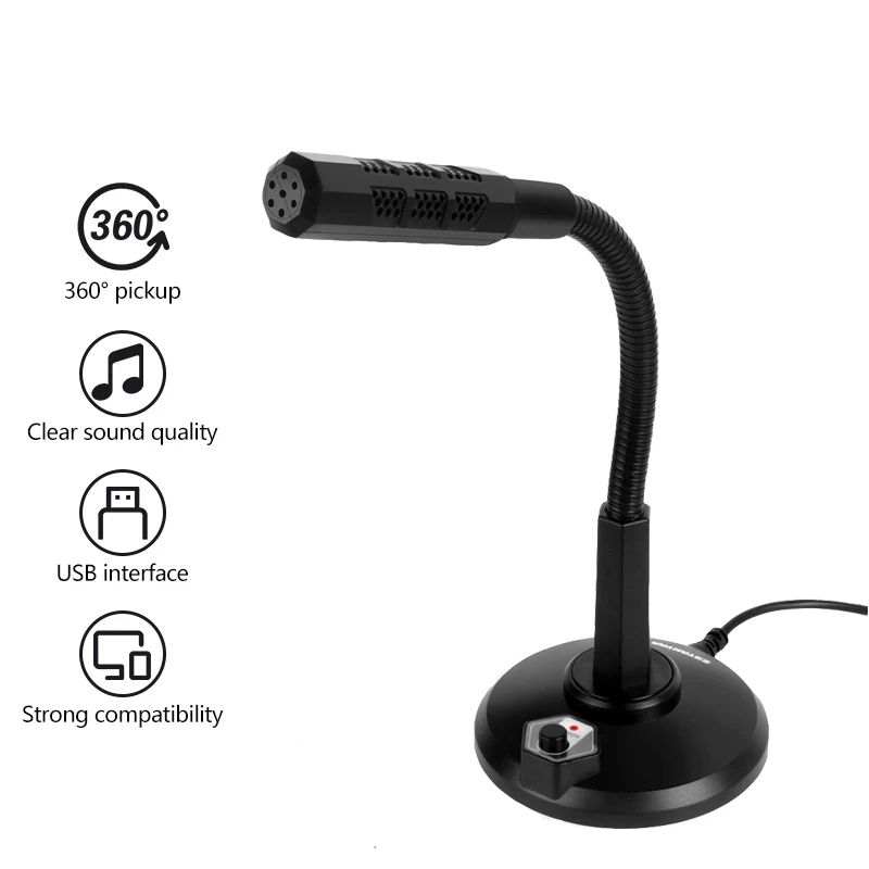 USB Desktop Microphone for PC Laptop Computer Gaming and Meeting ...