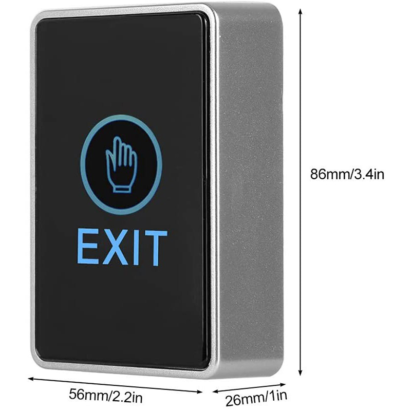 Door Exit Touch Button 12V Mini Door Push Release Open Switch Touch ...
