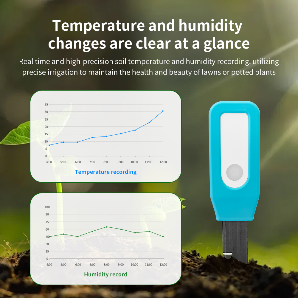 Tuya Bluetooth Soil Tester Flower Monitor Flora Garden Care Plant Grass ...