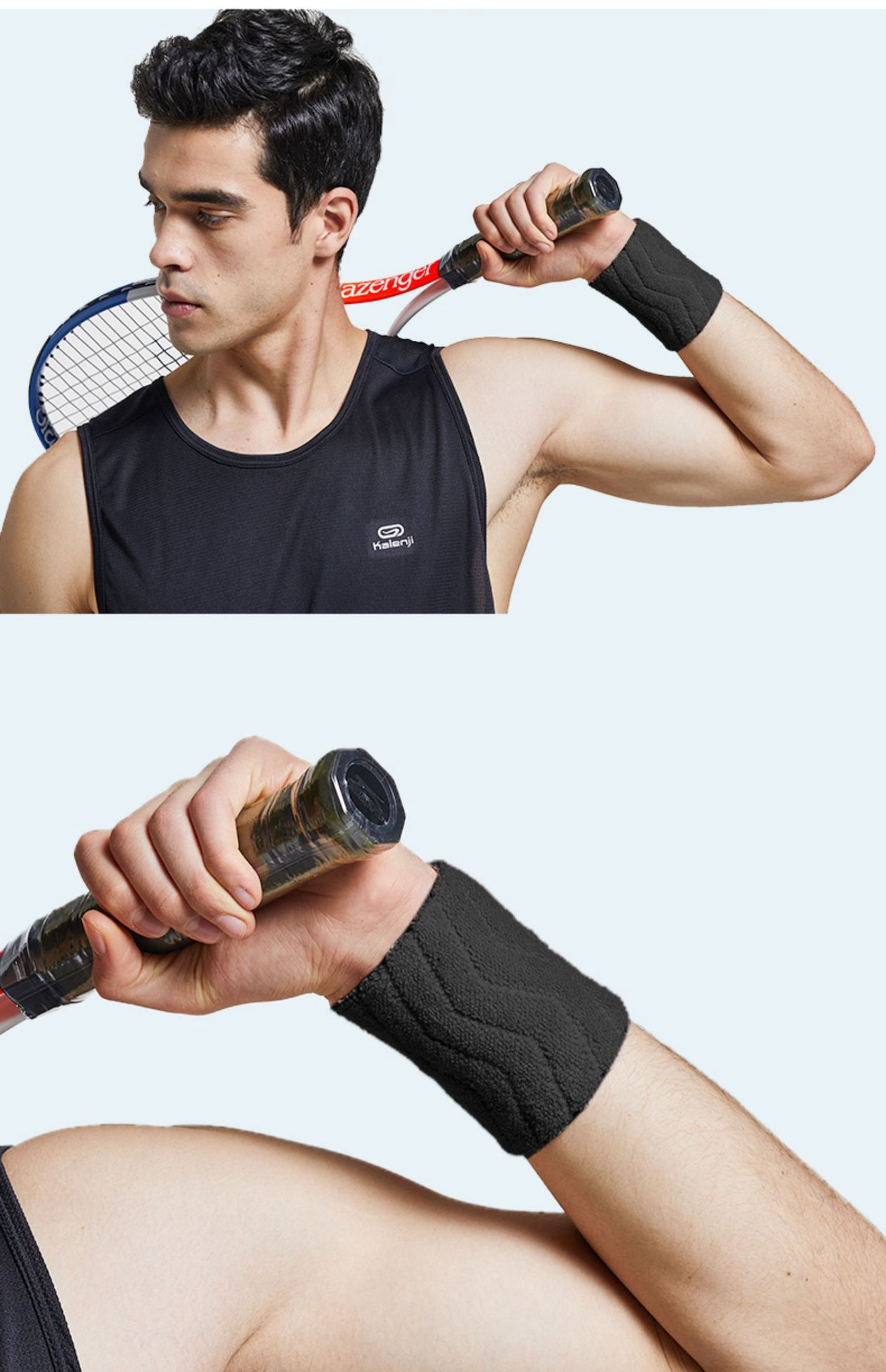 Sports Wristband Four Seasons Sweat-Absorbent Cotton Wristband Sprain ...