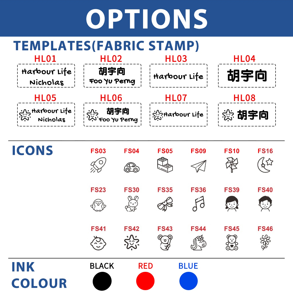Name Stamp | Free Customisation + Gift | Permanent + Waterproof | Non ...