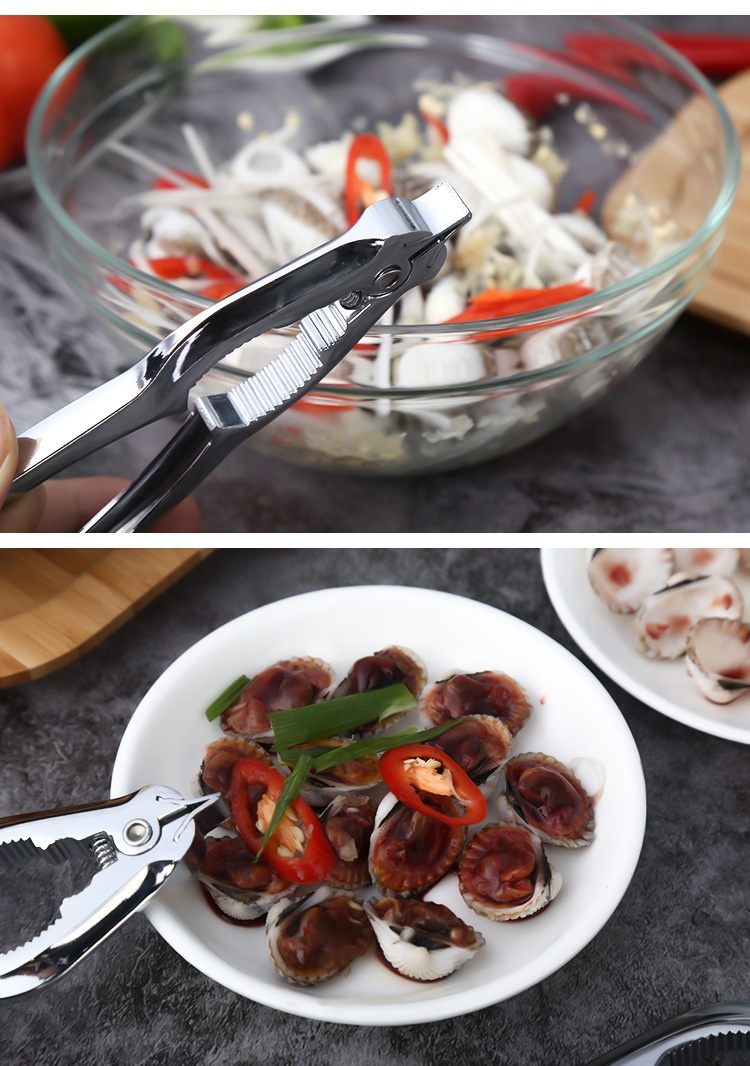 Clam Opener Zinc Alloy Spring Seafood Clamp Multifunctional Kitchen ...