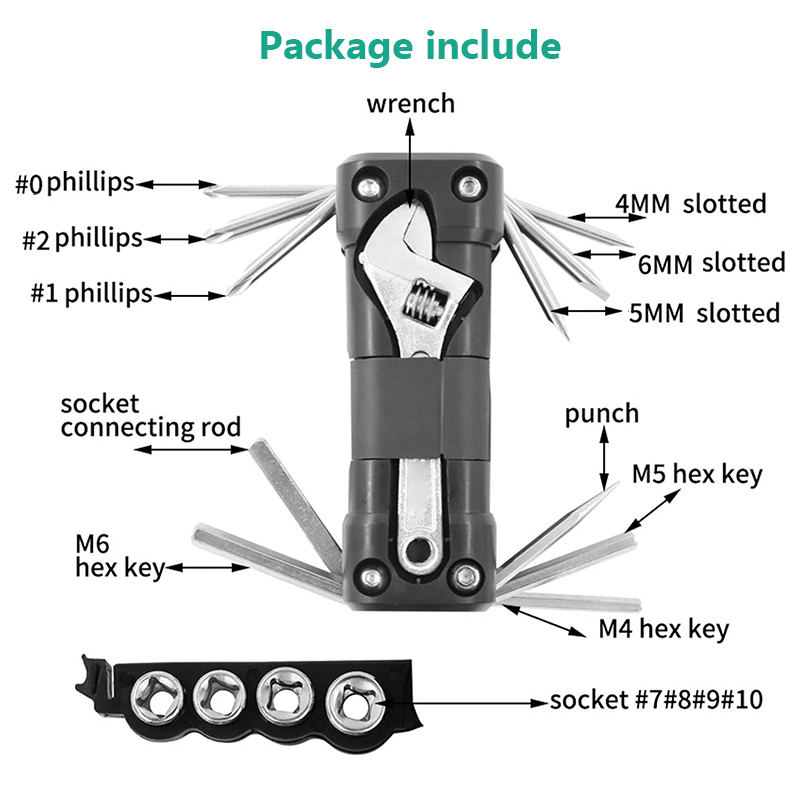 KIPRUN Multifunction Tool Kits, Multitool Repair Tool Set with ...