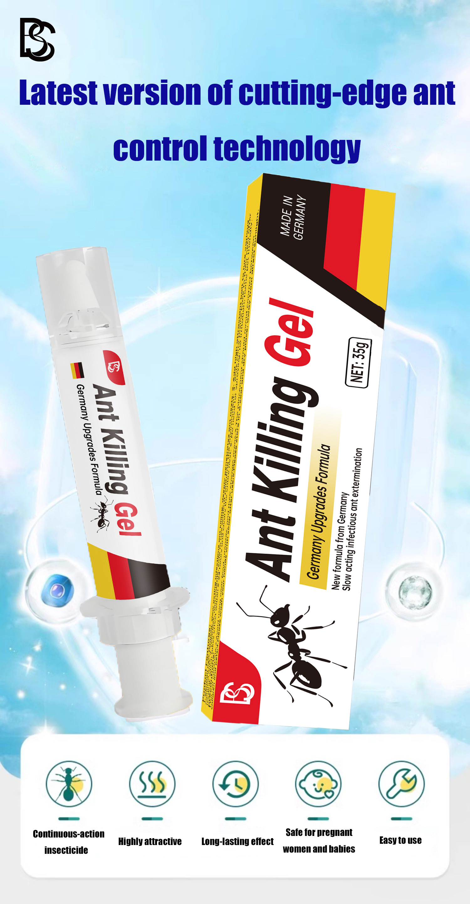 🚫🐜 No more ants in sight 🐜🚫 Ubat semut Ant killer Ant bait Shake before ...