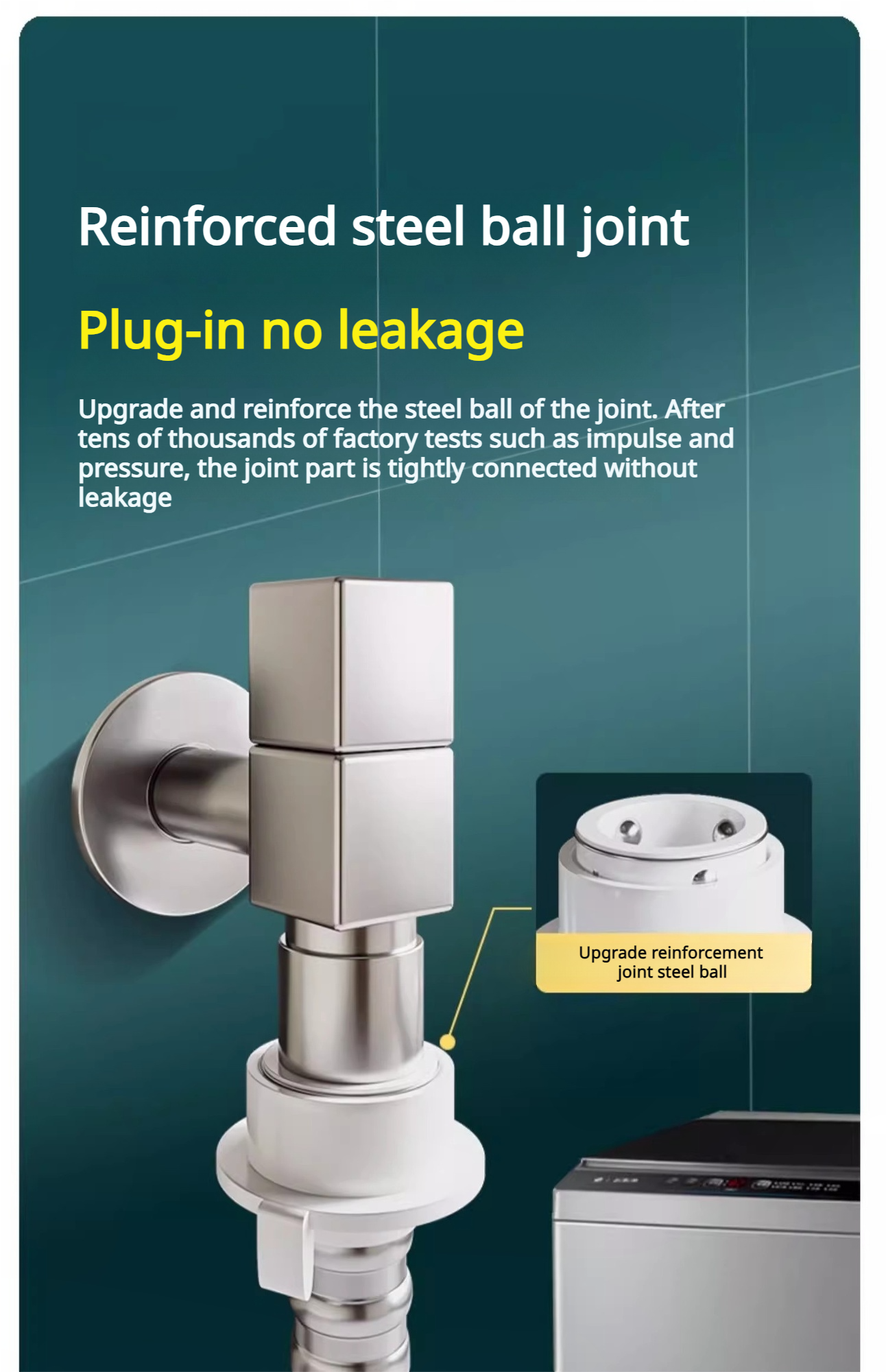 Fully automatic washing machine water inlet hose, universal extended ...