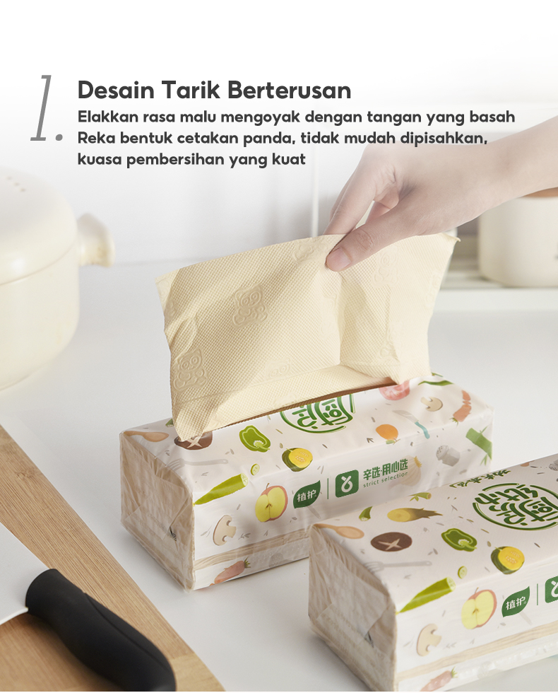【12 Packs】Botare Kitchen Tissue Removable Oil-absorbing & moisture ...
