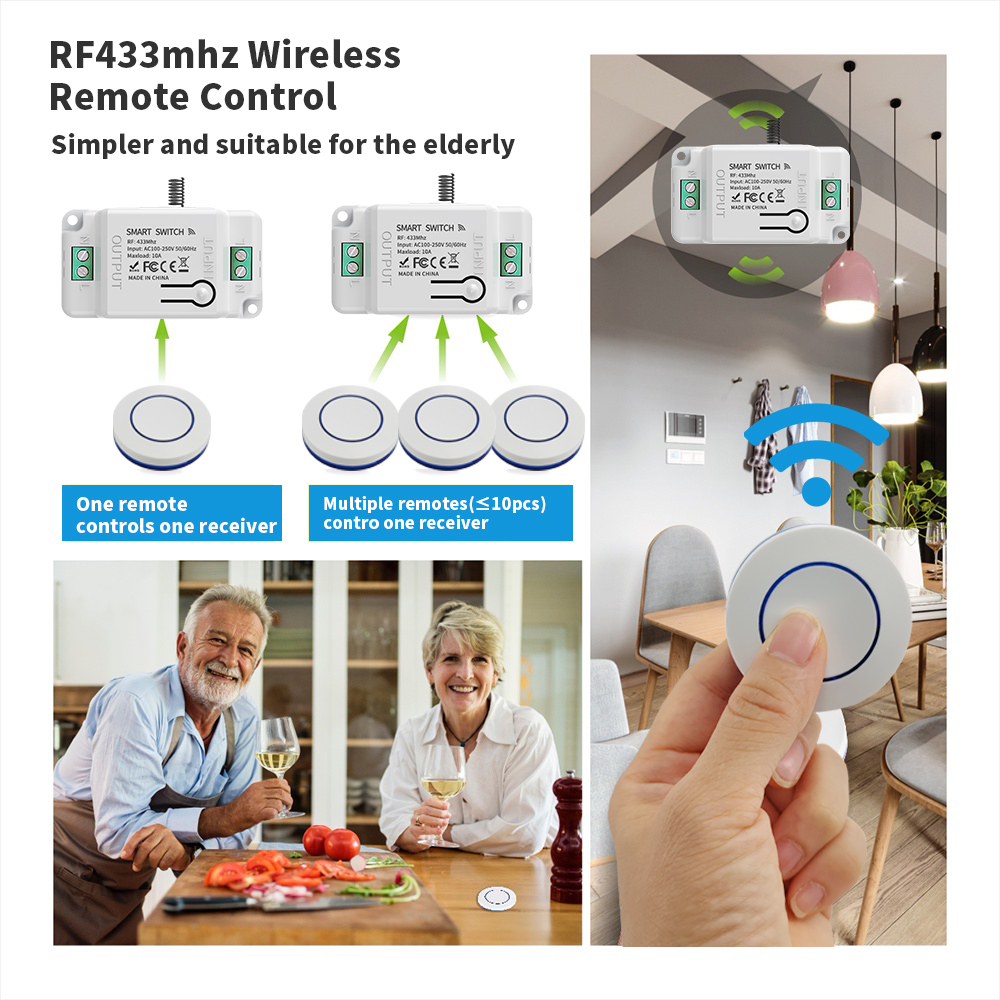 Wireless RF Switch 433MHz for controlling lamps and appliances Suis RF ...