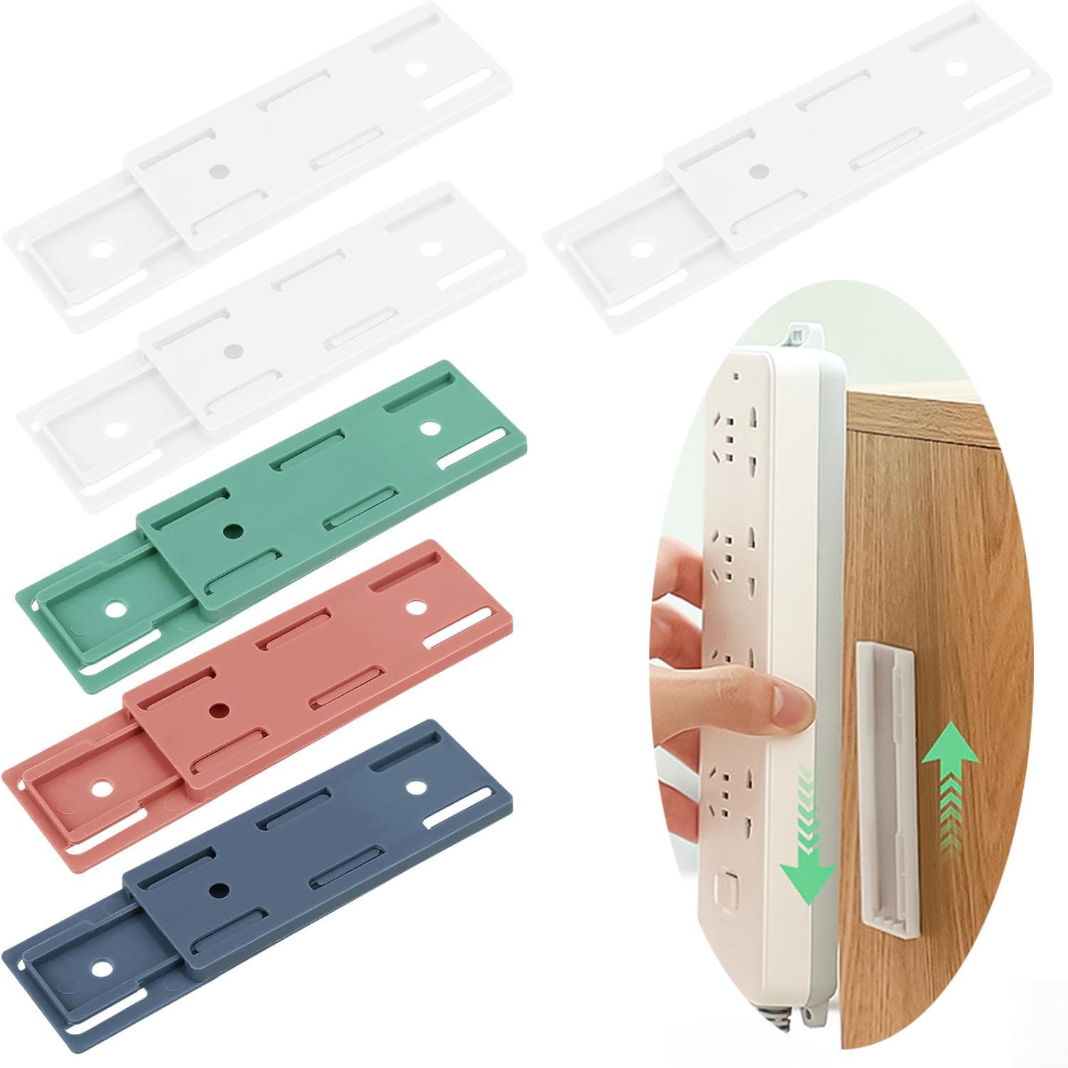 1/3/5pcs Wall Mounted Socket Holder Fixer Patch Self-Adhesive Power ...
