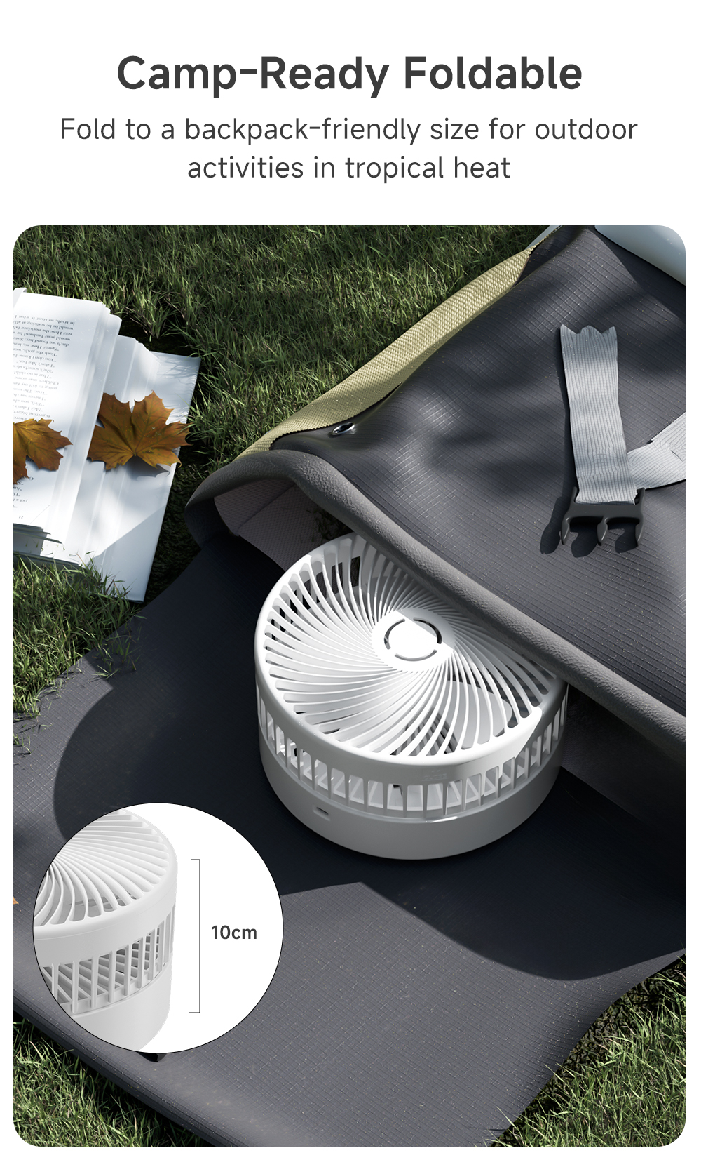Simplus Table Fan | Floor Desktop Dual Use | Foldable Portable Storage ...