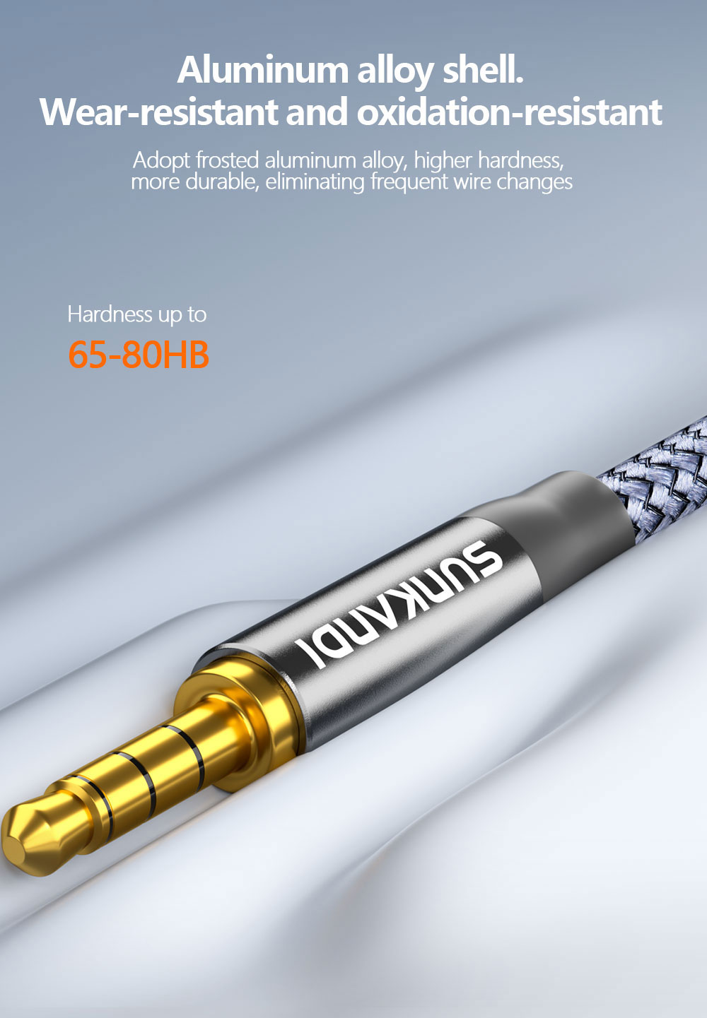 SUNKANDI 3.5mm TRRS Male to Type-C Female Converter, Headphone ...