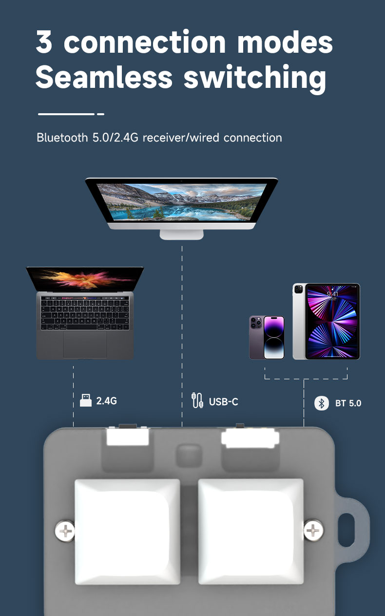 Copy Paste Shortcut Keyboard 2 Keys Programmable Mini Keypad Hot-Swap ...
