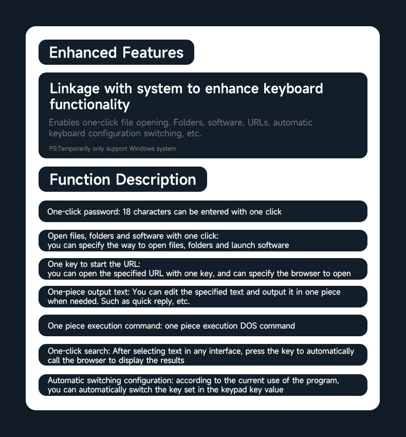 Copy Paste Shortcut Keyboard 2 Keys Programmable Mini Keypad Hot-Swap ...