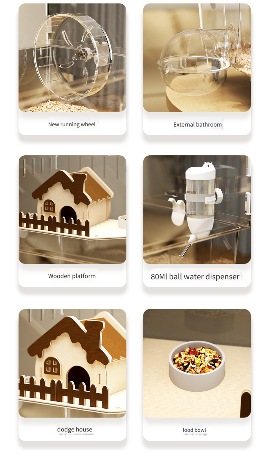 Curated visual reference: Gallery Detail: Hamster Cage Golden Bear Special Cage Acrylic Luxury Cheap Large