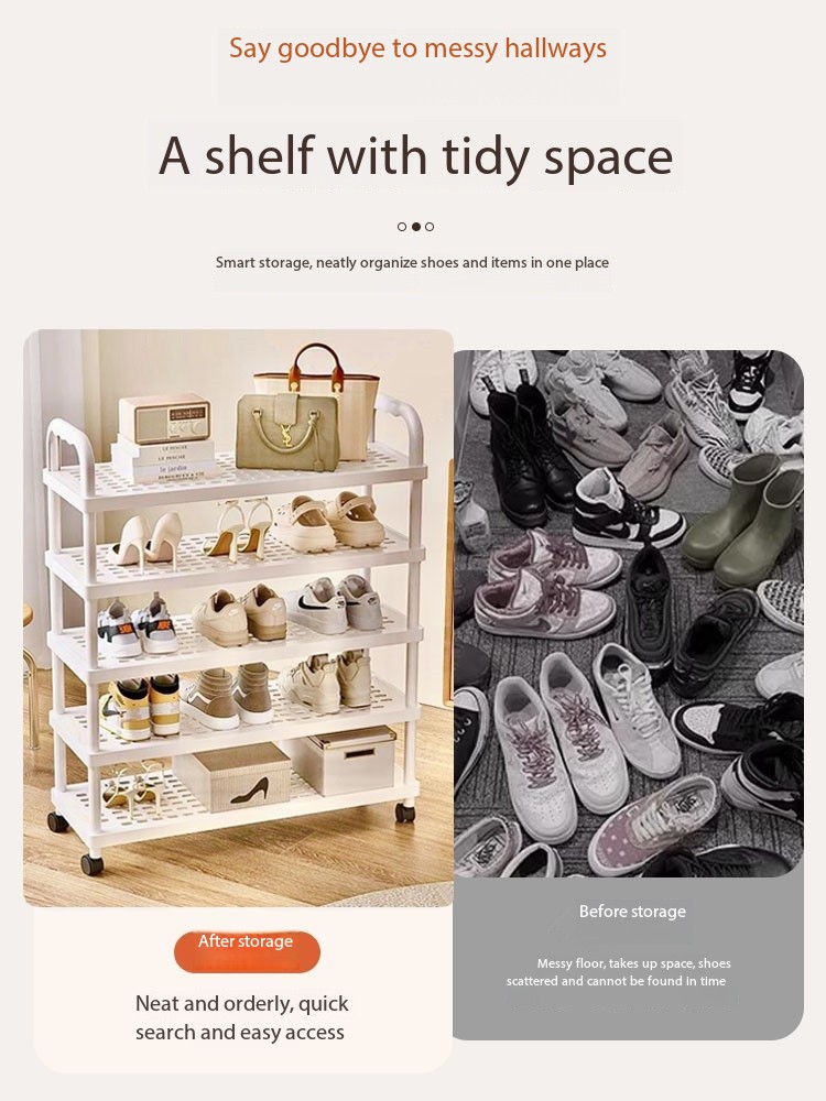 3/4/5 Tier Shoe Rack Multi-tier Shoe Rack Shelf Space-saving Home ...